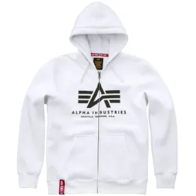Alpha Industries Basic Zip Hoody weiß XL