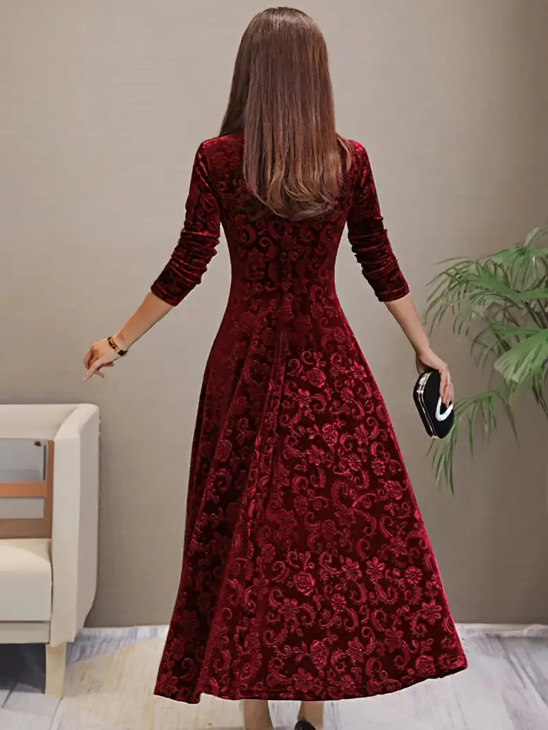 Figurschmeichelndes Ausgestelltes Kleid