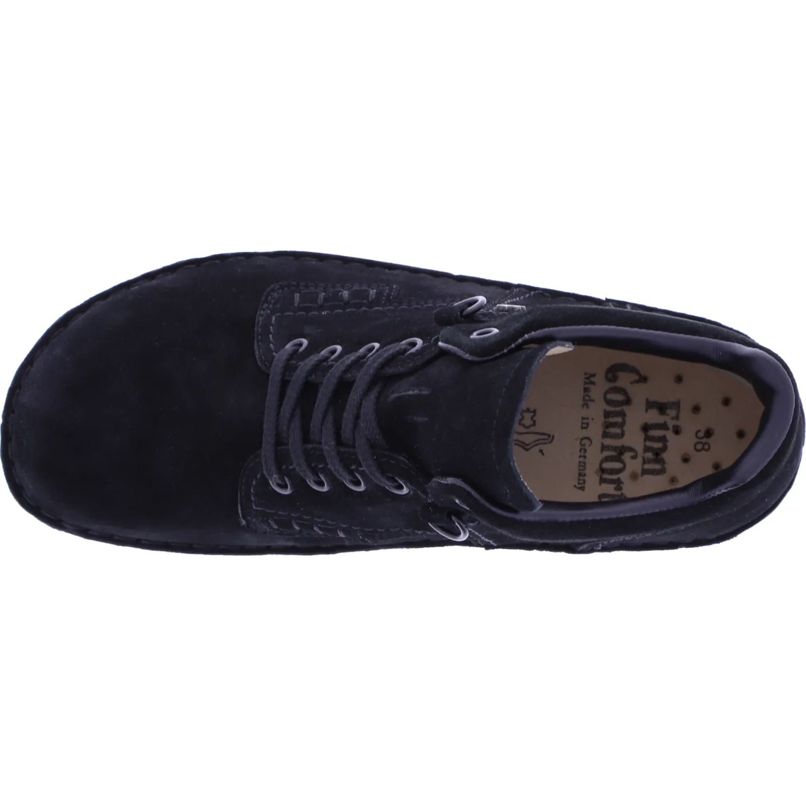 Finn Comfort / Linz / Schwarz Velours / Wechselfußbett / Art: 01008-427099 / Unisex Stiefelette