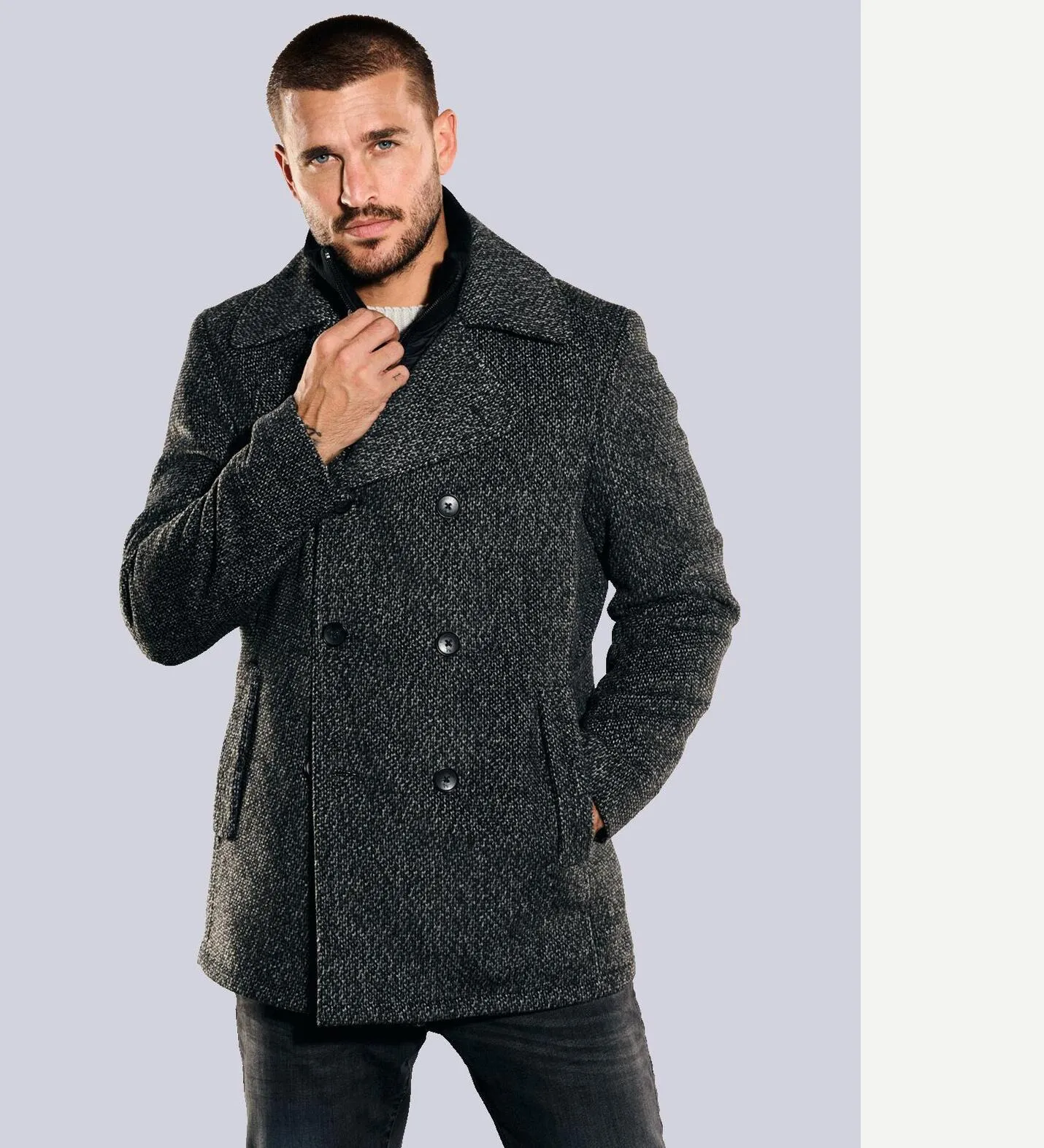 Herren emilio adani Mantel regular in Grau kaufen 35517