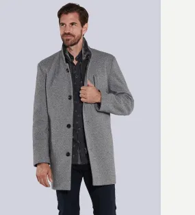 Herren engbers Mantel mit Inlet in Grau kaufen 35491