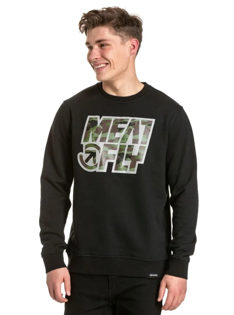 Herren Sweatshirt Meatfly Repash schwarz XL