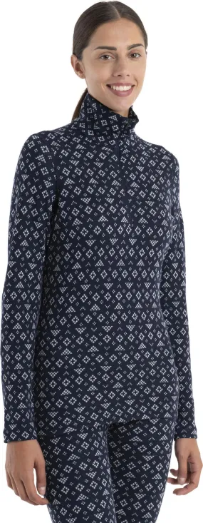 Icebreaker W Mer 260 Vertex Long Sleeve Half Zip First Snow - Damen Funktionswäsche