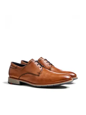 Leder-Schnürschuhe "Tambo" in Hellbraun