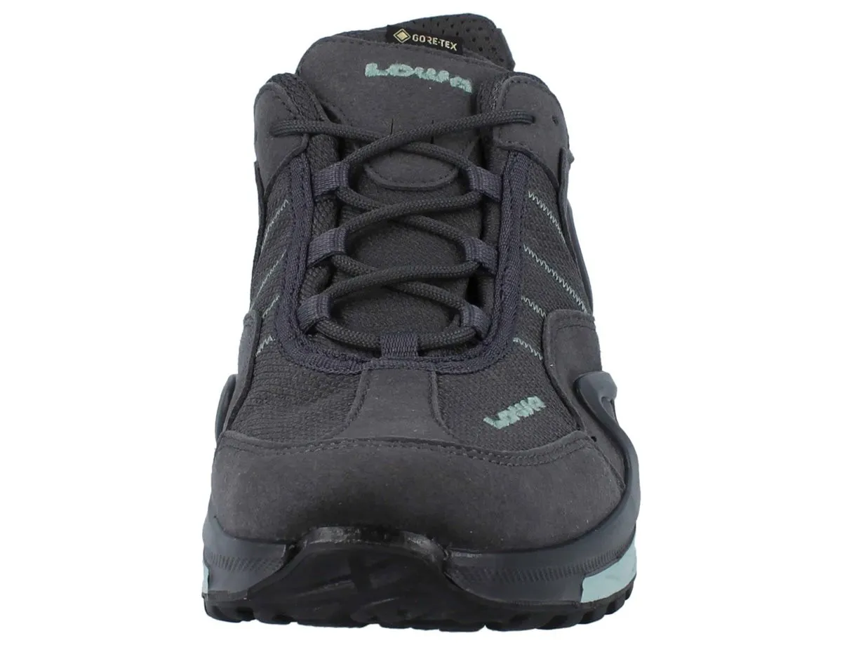 LOWA Gorgon GTX Damen Trekkingschuhe grau türkis Textil