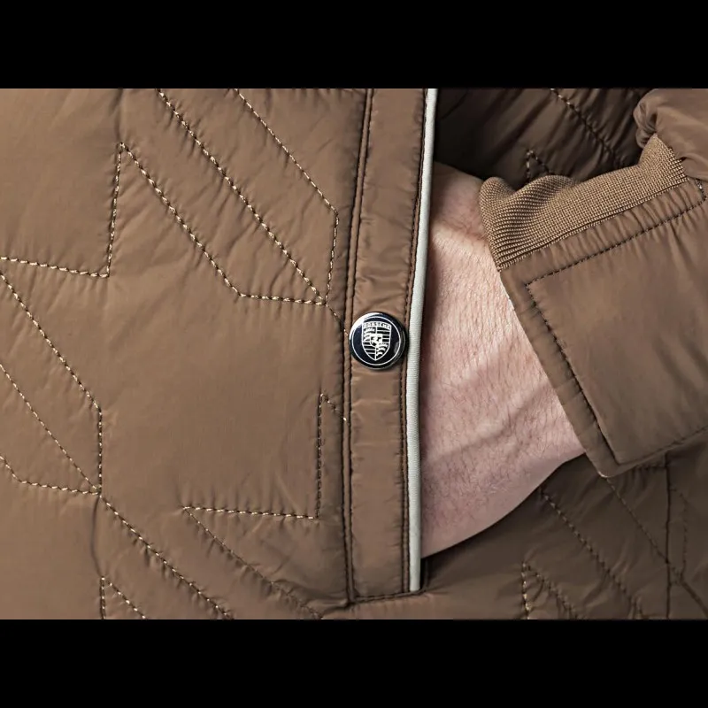 Porsche Jacke Heritage Design Collection Wendejacke Grau / Havanna WAP322PHRT - Herren