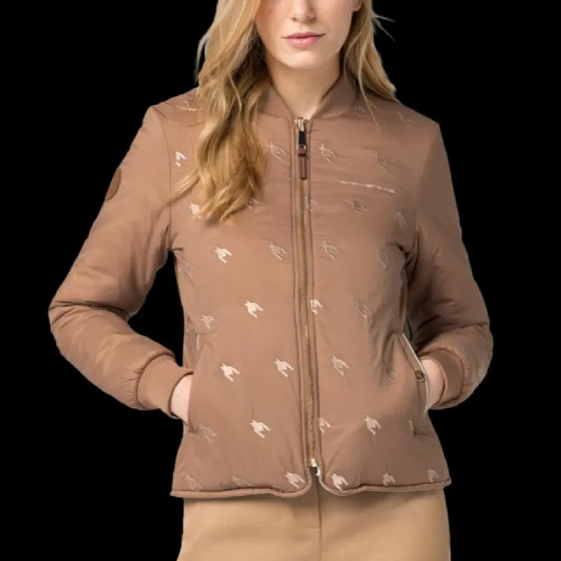 Porsche Jacke Heritage Design Collection Wendejacke Grau / Havanna WAP323PHRT - Damen