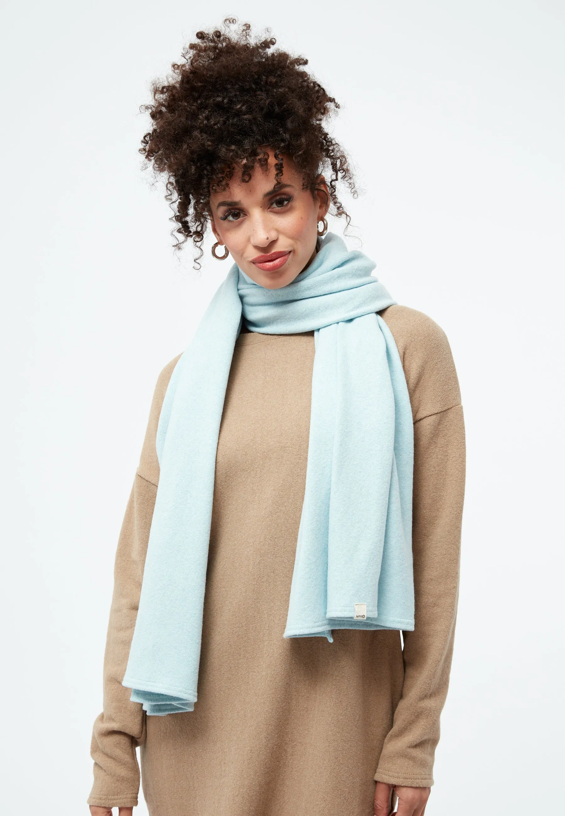 Schal GBDANA aus recycelter Baumwolle - Light Blue