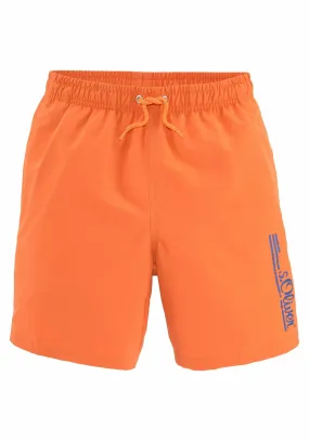 S.OLIVER Badeshorts Badehose Herren orange im Online Shop von kaufen