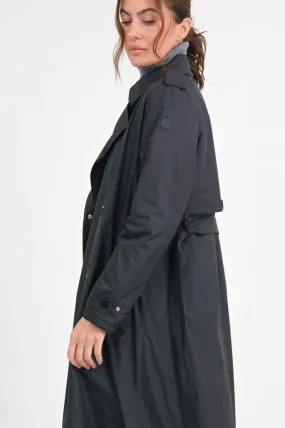 Wattierter Trenchcoat BARBENTANE in Schwarz